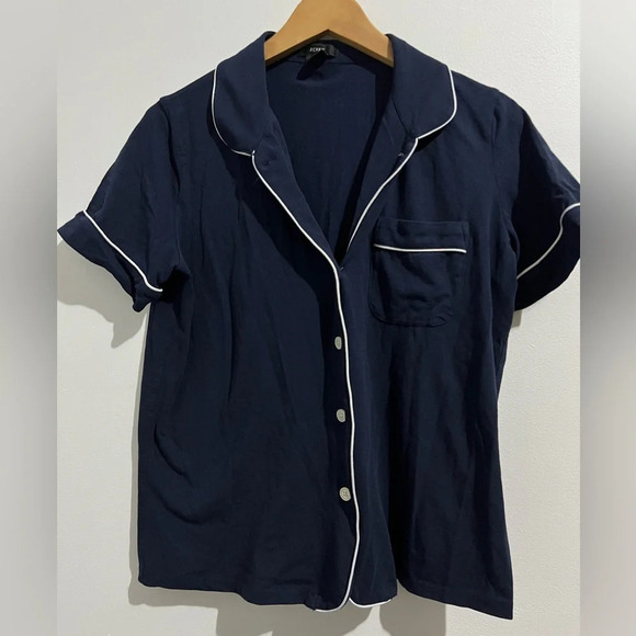 J Crew Eco dreamiest short-sleeves pajama set - Picture 1 of 8